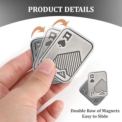 Leogony Metal Fidget Toys for Adults,Magnetic Slider Cool Gadgets, Magnet Relief Anxiety Toy for Boyfriend and Father Gifts - Image 3
