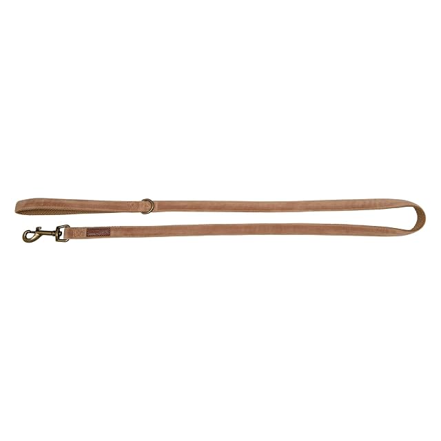 JACK AND VANILLA, Correa para Perro, Modelo Velvet, Color Camel, Talla S, 10 mm x 120 cm