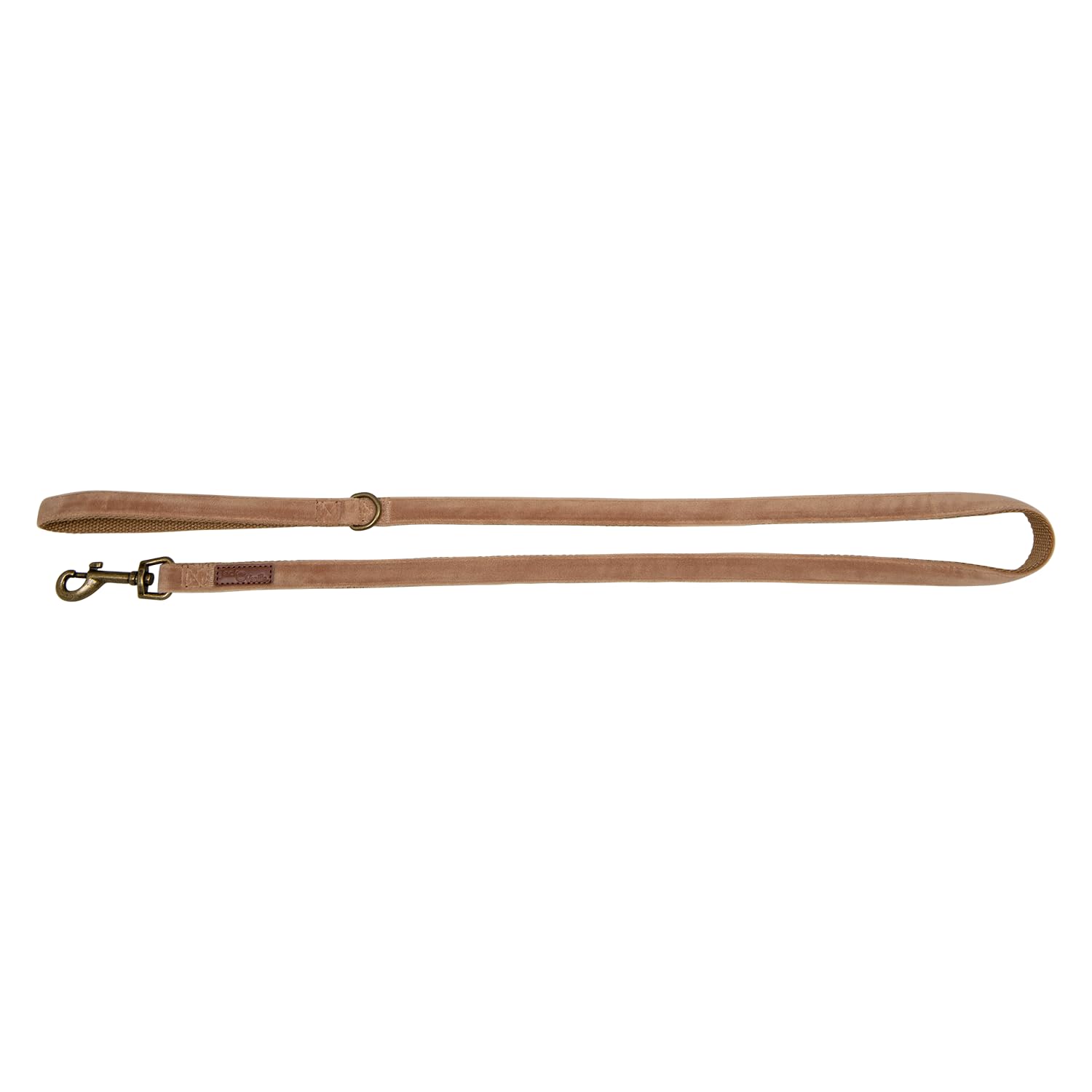 JACK AND VANILLA, Dog Lead, Velvet, Colour: Camel, Size M, 15 mm x 120 cm