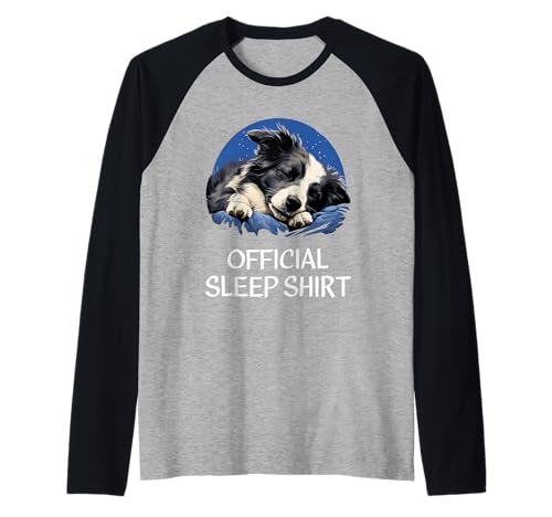 Chemise de nuit officielle Border Collie Manche Raglan