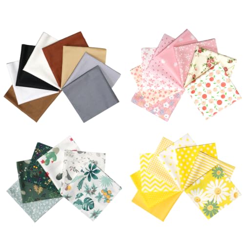 Carrés de tissu coton pour couture loisirs créatifs coupon patchwork prédécoupé floral