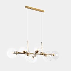 LED Modern Chandelier Lamp Hanging Pendant Lighting Sputnik Chandelier Modern 8 Lights Pendant Light Black Mid Century Ceiling