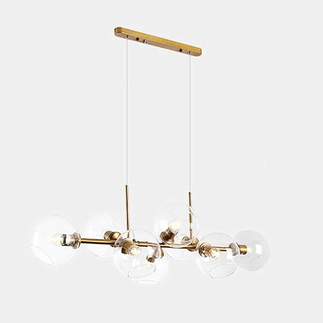 LED Modern Chandelier Lamp Hanging Pendant Lighting Sputnik Chandelier Modern 8 Lights Pendant Light Black Mid Century Ceiling