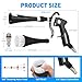 MYPIN Aluminium Car Cleaning Gun with Tapered Nozzle, 6-9.2Bar with 2 Set Nozzle, Pressure Air Blower Blow Gun Producing Powerful Blast of Air for Cleaning Cars, Velvet, Furniture and Carpets
