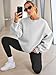 EFAN Womens Sweatshirts Hoodies Oversized Sweaters Crewneck Fleece Casual Tops Basic Comfy Fall Fashion Clothes 2026 Plus Size Maternity Workout Lounge Wear Winter Outfits Grey S