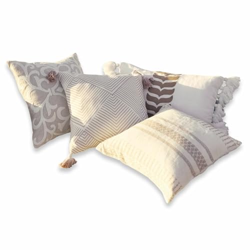 Loberon Kissenhülle 4er Set Olette, Verschiedene Formate, Ethno-Look,...