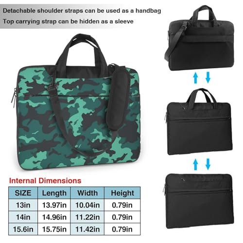 Bolso para laptop KHiry camuflaje azul miniatura 2