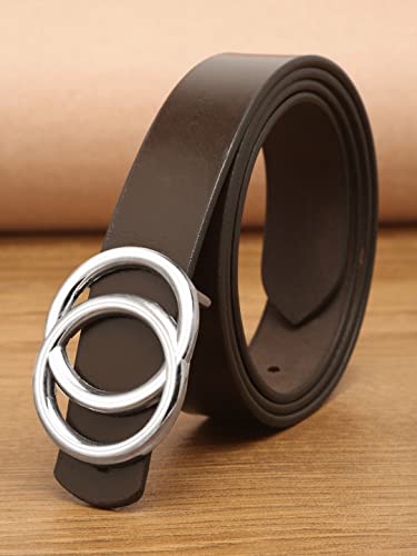 Image of TEAKWOOD LEATHERS Leather Belt for Women Belts Regular Fit Casual Formal Dress Jeans & Fashion Ladies Belts for Women Belts Regular Fit Belt Any Season | Fashion Belt for Women | T BT W 01