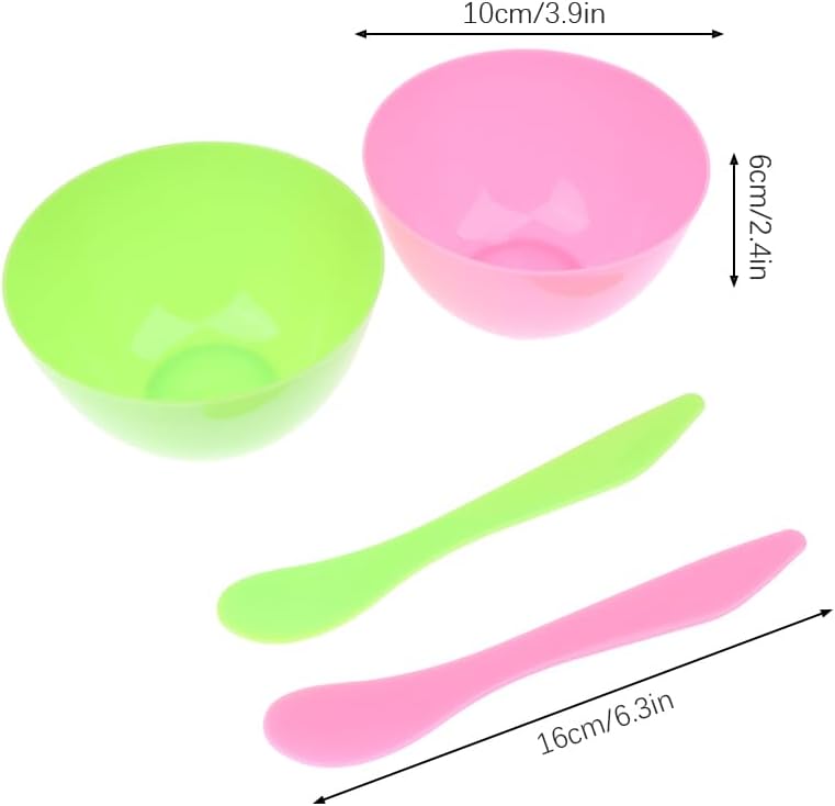 Miniatura 2 de Qingsi Cuenco de máscara con palo de mezcla, kit de cuchara, herramientas de cuidado facial de belleza para bricolaje, máscara facial, tazón de