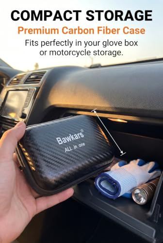 Image of Tire Repair Rubber Nail Kit with Ratcheting Screwdriver, Needle-Nose Pliers & Organizer Case, Fast Self-Service Tool for Car, Truck, Motorcycle, Tractor Tire Puncture Repair