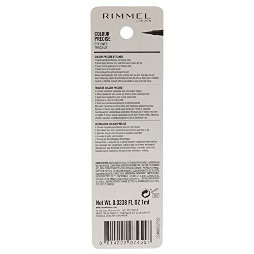 Delineador líquido Rimmel London Colour Precise blanco miniatura 2