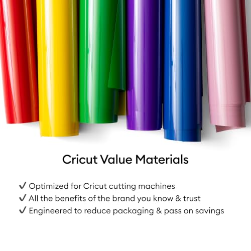 Image of Cricut Value Iron-On, Red (12 in x 20 ft)- HTV Heat Transfer Vinyl