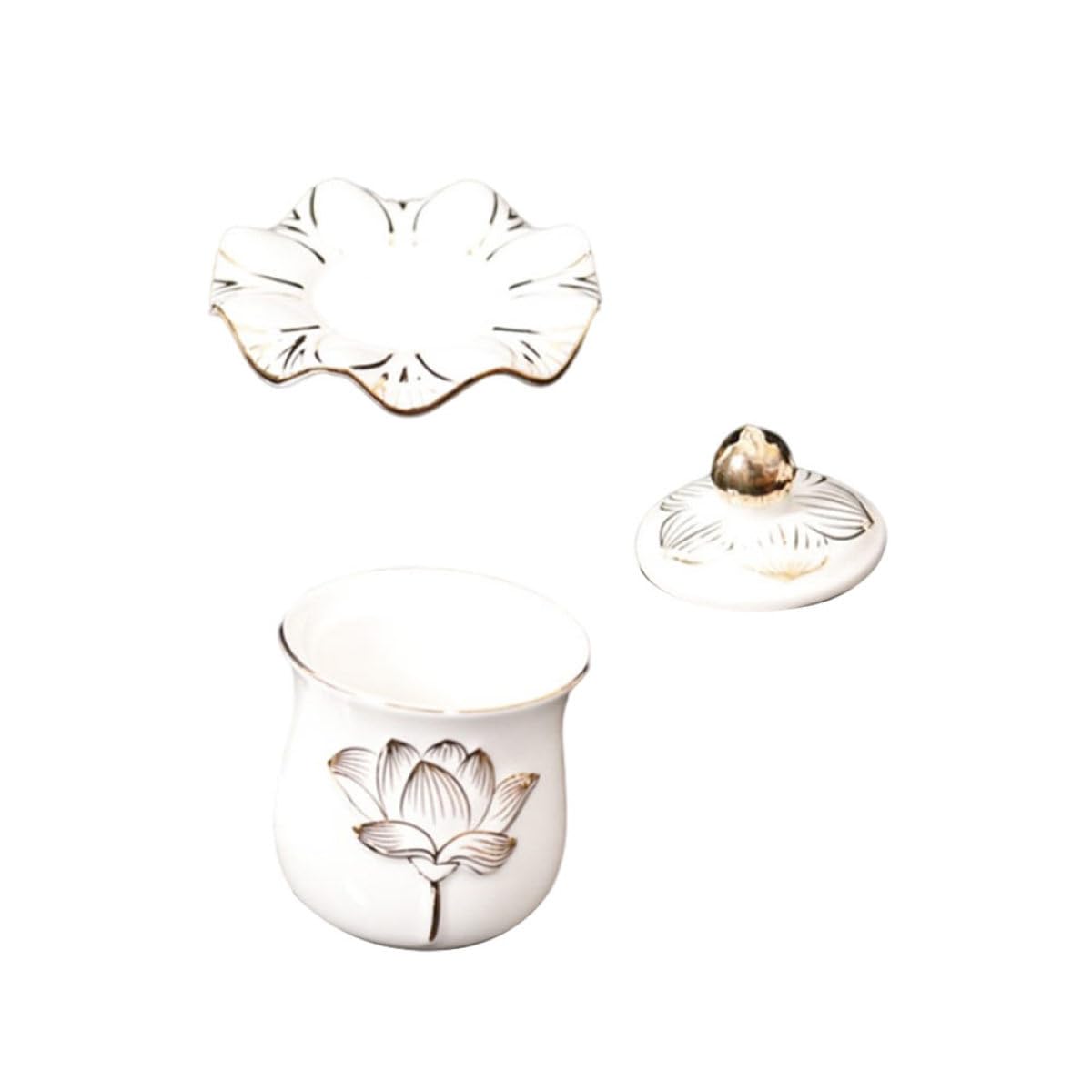 in per Acqua e Fiori Fiore di Loto in Beige Rituale per Offerte Buddiste per Decorazione Domestica
