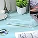 Geetery 4 Pcs Acrylic Office Desk Name Plate Personalized Clear Acrylic Block Double Sided Table Name Plate Holder Business Magnet Frame DIY Desktop Holder Accessories Decor (2