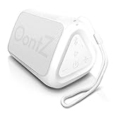 Angle Solo Portable Speaker - IPX5 Water-Resistant 5.0 Bluetooth Speaker with 100Ft Wireless Range and up to 10Hrs Playtime by OontZ (White)