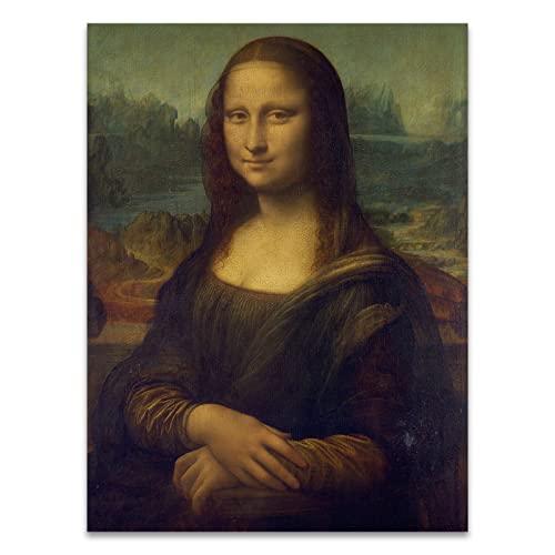 Mona Lisa Poster By Leonardo Da Vinci - Fine Art Print - Famous Painting Canvas Wall Art Home Decor For Bedroom Living Room Office Unframed (12X18In/30X45Cm) #TOP16