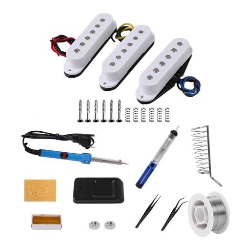 BQLZR 48MM 50MM 52MM Single Coil Pickups Soldering Iron Kits for Electric Guitars