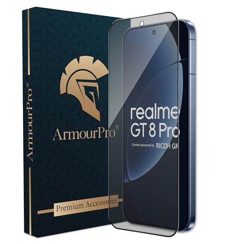 Image of ArmourPro Anti Glare Matte Tempered Glass for Realme GT 8 Pro - Anti Fingerprint Screen Protector, 9H Scratch Resistant, Smooth Touch, Edge-to-Edge Full Coverage