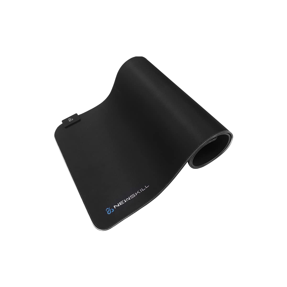 Newskill Nemesis V2 Tappetino Gaming RGB con base in gomma naturale e superficie in microfibra (retroilluminazione RGB intorno alla base) - XL - Nero