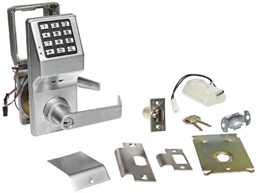 Up To 50% OFF Alarm Lock Trilogy T2 200-User Weatherproof Electronic Digital Keypad Lock Single Cylinder Leverset, Satin Chrome Finish