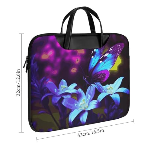 Bolso Para Laptop 17 Pulgadas Impermeable Azul Morado miniatura 3