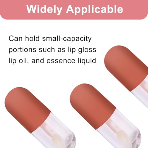 Image of 6 Pcs DIY Lip Gloss Making Kit, Empty Lip Balm Containers for Cosmetic Organization, Portable Lip Gloss Tubes for Travel and Makeup Storage, Refillable Lip Gloss Container Set