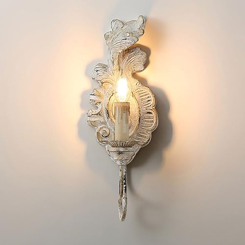 Aplique de pared vintage con forma de vela, lámpara antigua, candelabro retro, E14, decoración rústica, iluminación creativa para interiores, soportes decorativos para el hogar, restaurante, café (bl