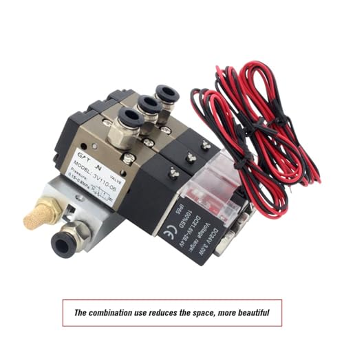 Bloc de stations d'électrovanne 6 stations AC220V avec collecteur de base - 8