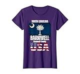 Barnwell South Carolina SC Barnwell County Souvenir T-Shirt, Women, Purple, Small