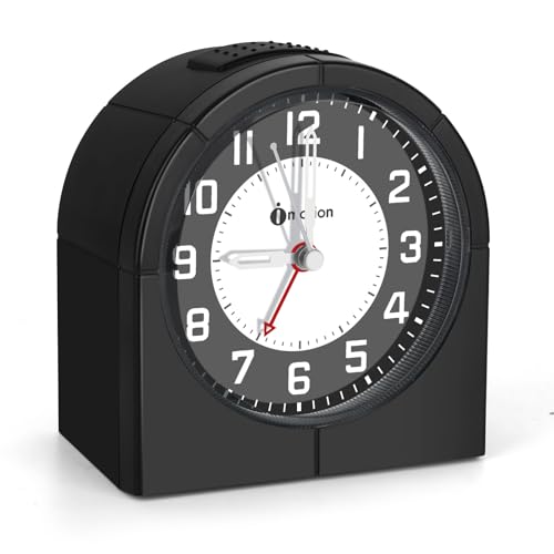 Alarm Clock with 2 USB Charging Ports Dimmable Night Light Snooze Function Black