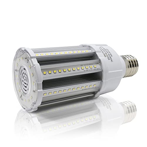 Bright Source LED Corn Light Bulb, E40, 40W, 5200lm, 360° Beam Angle, 4000K Cool White, Replaces Metal Halide/Son/HID/HPS for Large Spaces/Street/Parking/Garage/Warehouse & Factory