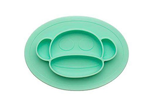 Children's Placemats- Soft, Flexible Silicone Food Tray - Dinner Mats for Babies and Toddlers - Dishwasher Safe - Round