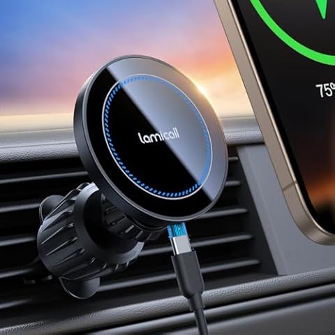 Lamicall MagSafe Wireless Car Charger Mount Cover