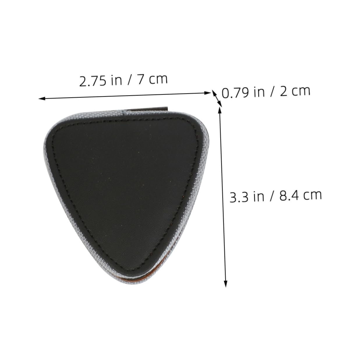 Abaodam Guitar Pick Case Oxford Acoustic Guitar Picks Storage Bag Heart Shape Carrying