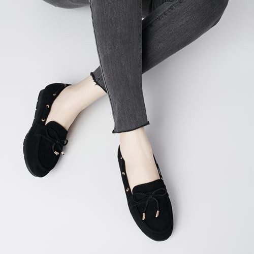 Image of Vespiero Loafers for Women Slip On Flats Comfortable Business Dressy Casual Non Slip Work Walking Office Loafers Shoes