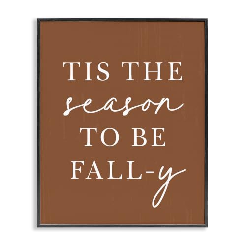 Fall-y Phrase Holiday, 16 x 20 Inch Framed Giclée Print