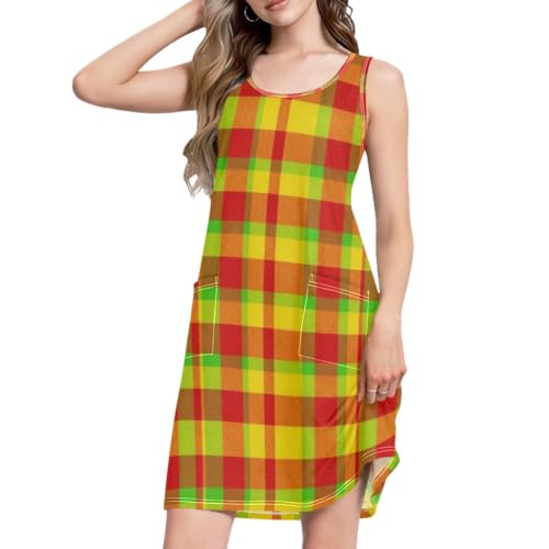 Robe d'été de croisière en tissu respirant doux pour la peau avec poches