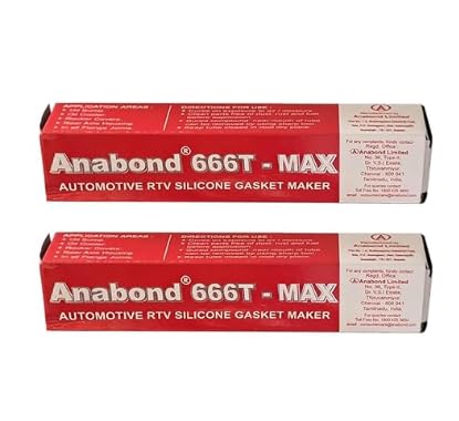666T-MAX | Automotive RTV Silicone Gasket Maker | 25g(pack of 2)|Fast curing time|Heat resistant