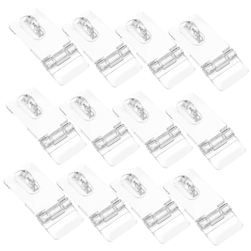 SEWACC 12 Sets Acrylic Latch Lock Hasp Buckle Locks for Jewelry Boxes Hinge Latches for DIY Projects
