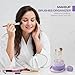 Makeup Brush Cleaner Mat 3 in 1 and Makeup Sponge Holder set - Make Up Brush Cleaner Cleanser and Make Up Sponge Holder - Limpiador de Brochas de Maquillaje (Purple)