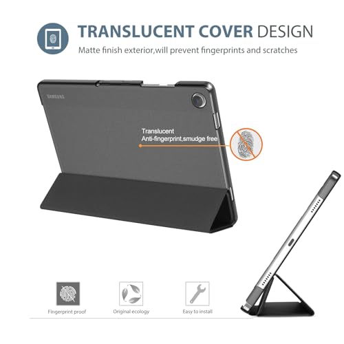 ProCase Smart Case for Galaxy Tab A9 Plus/A9+ 5g 11 Inch 2023 SM-X210 SM-X215 SM-X216 SM-X218, Slim Stand Hard Back Shell Protective Cover Folio Case for Galaxy Tab A9 Plus 2023 -Black