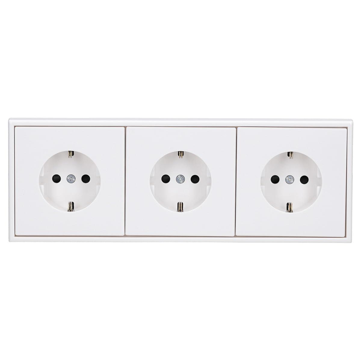 Base Enchufe Schuko Con Tapa Jung LS1521KIKLWWM Serie LS990 Blanco Alpino Mate