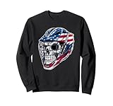 Photo Gallery usa bandiera americana lacrosse skull casco distressed sport felpa Photo Gallery usa bandiera americana lacrosse skull casco distressed sport felpa