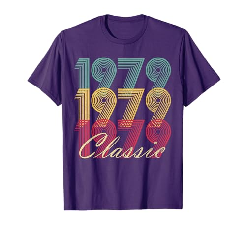 46th Birthday Gift 1979 Vintage Men Women 46 Years Old T-Shirt
