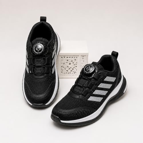 Image of Auto lace-up Sports Shoes for Kids with Rotary Dial Lock | Sturdy Design, Cushioned Insole, Slip Resistant