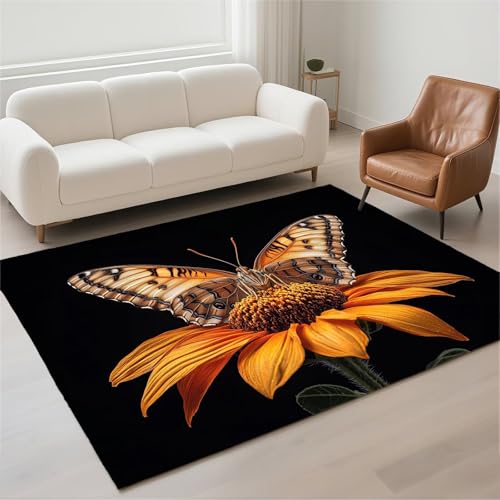 Grand tapis de salon moderne lavable 140x200cm antidérapant - 2