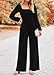 KIRUNDO Jumpsuits for Women Dressy Casual One Piece Long Sleeve Wide Leg Long Pant Rompers With Pockets 2025 Fall Outfits