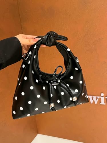 Polka Dot Tote Bag for Women Bow Tie Bags for Women Crossbody Bag Cute Purse Shoulder Handbag Satchel for Travel Work2