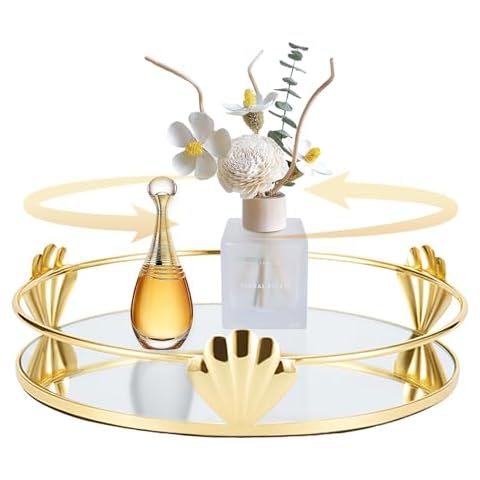 Plateau Miroir Doré SLHEQING Cover