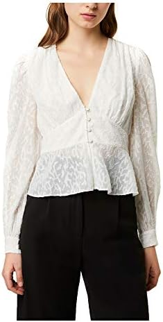 French Connection womens Brenna Coupe Top Winter White 8
